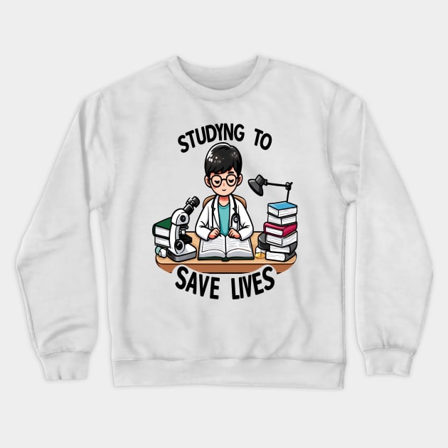 Medical Student's Journey Crewneck Sweatshirt by maknatess